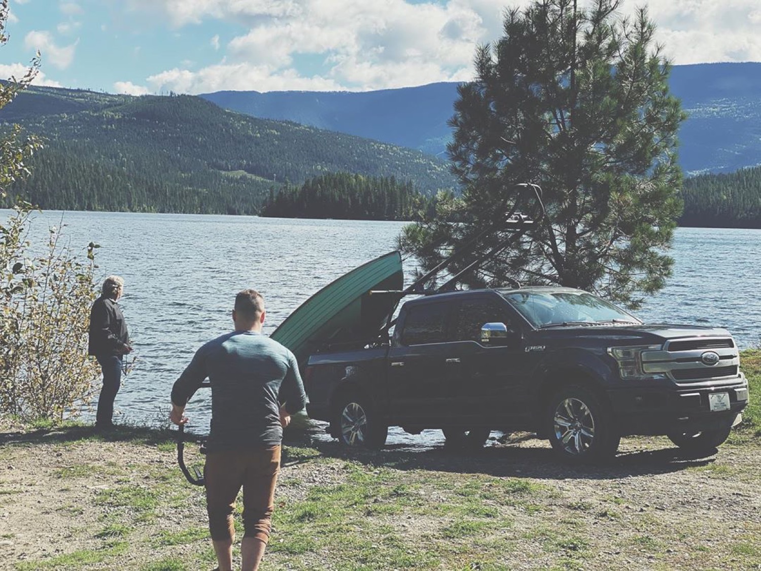 Lake day, gear on the rack