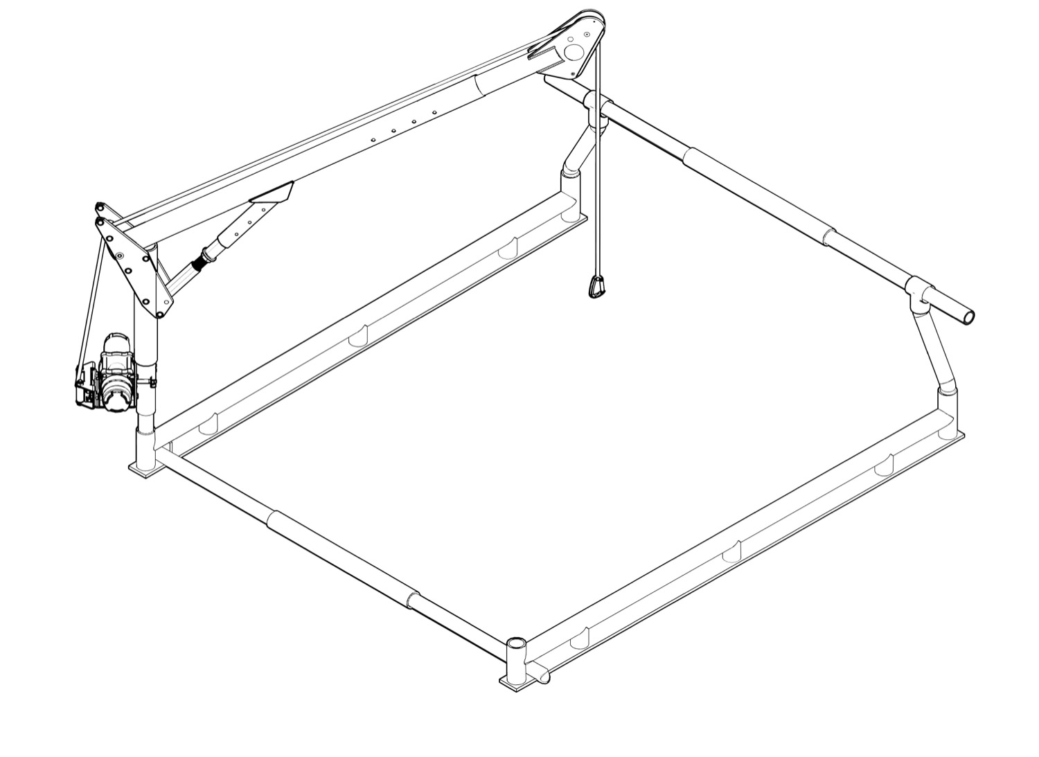 Rack frame — engineering drawing