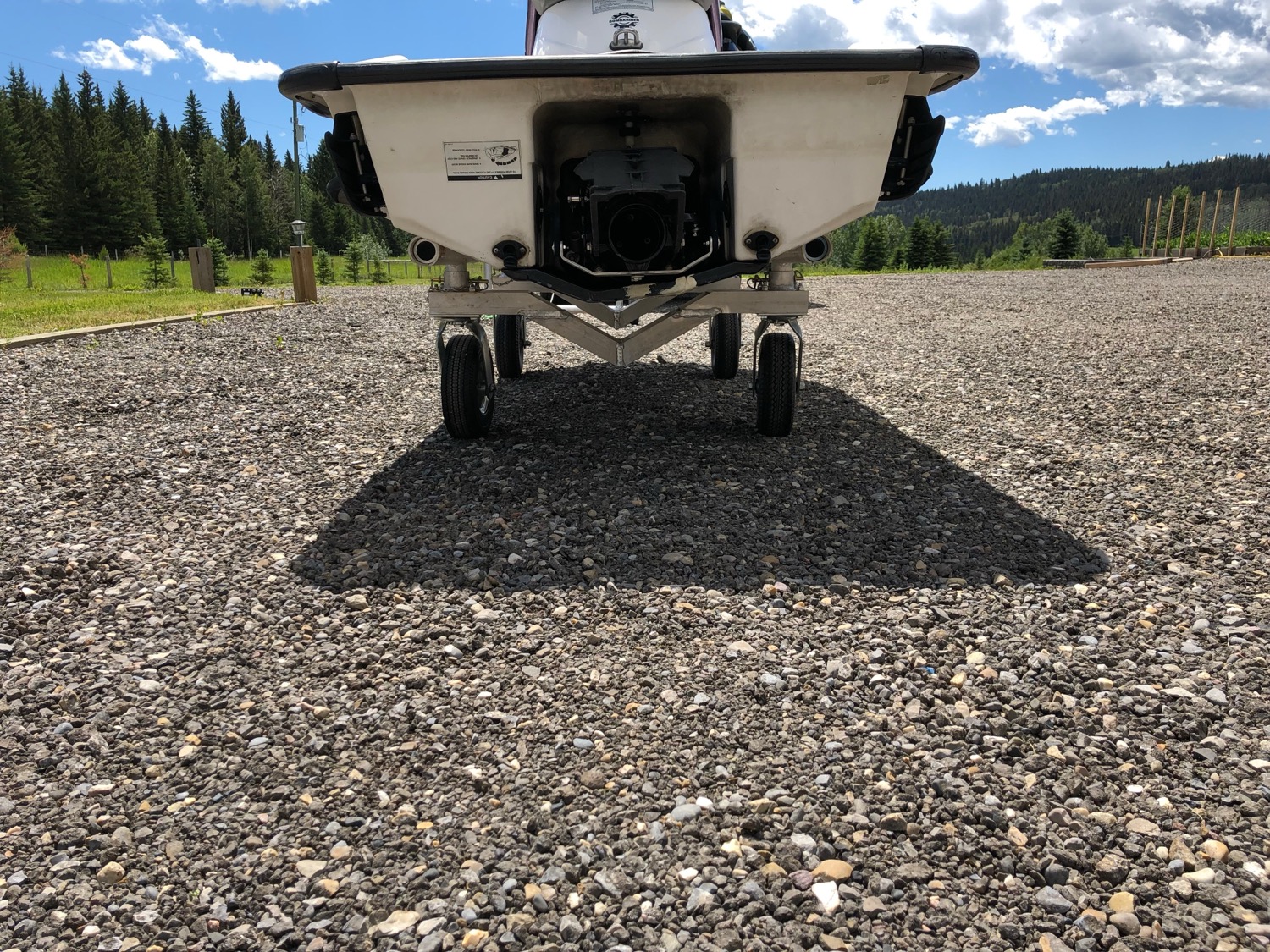 Dolly under the hull