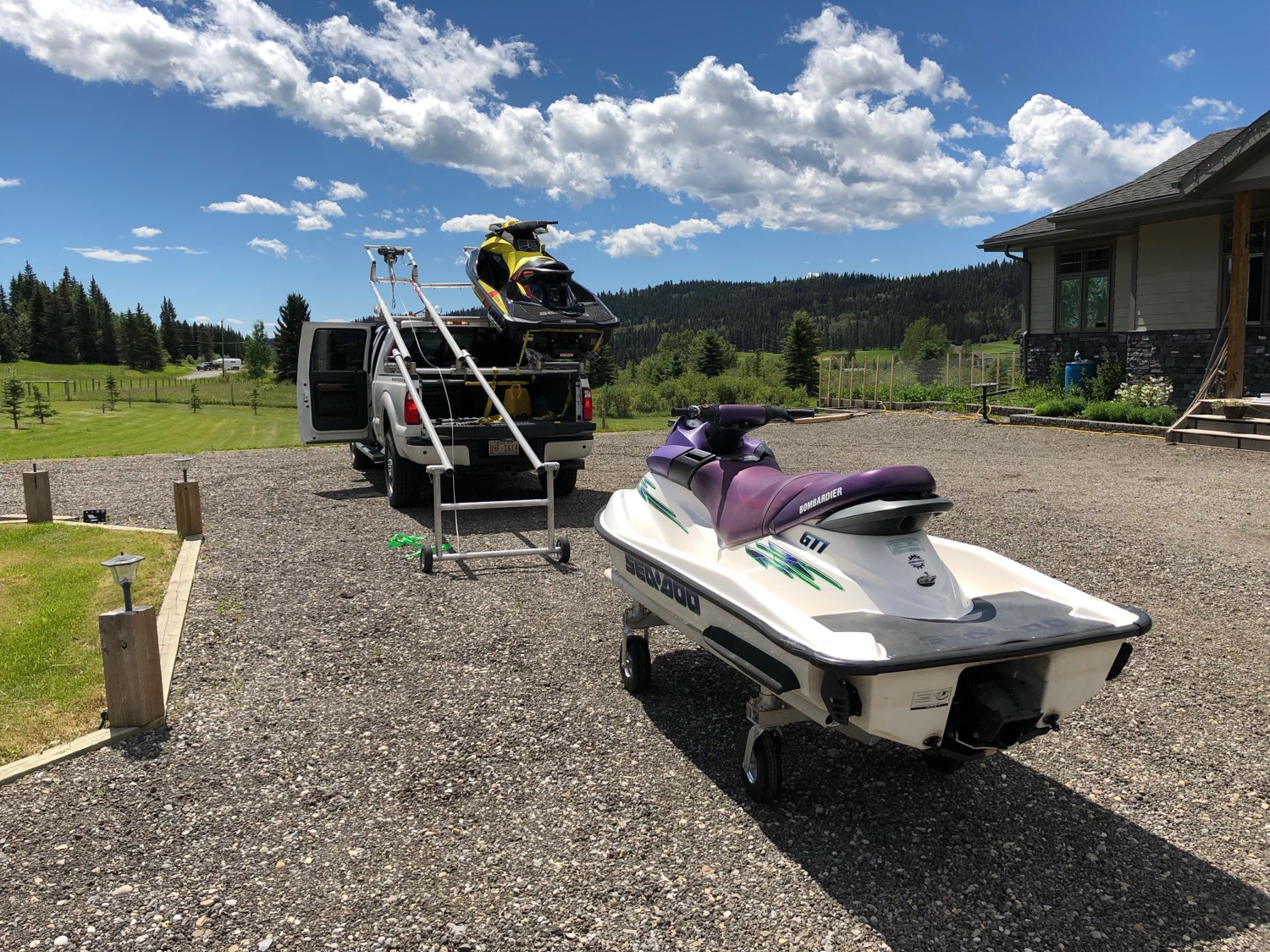 Rolled off onto the home dolly