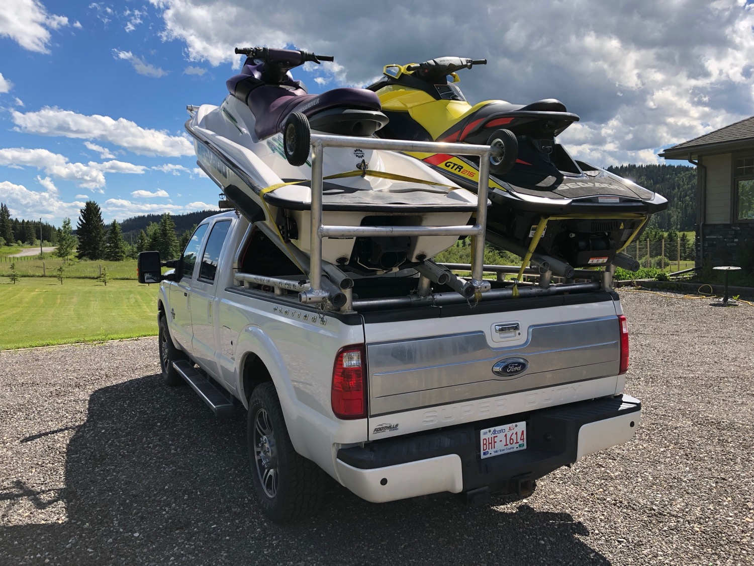 Two Sea-Doos, rear view