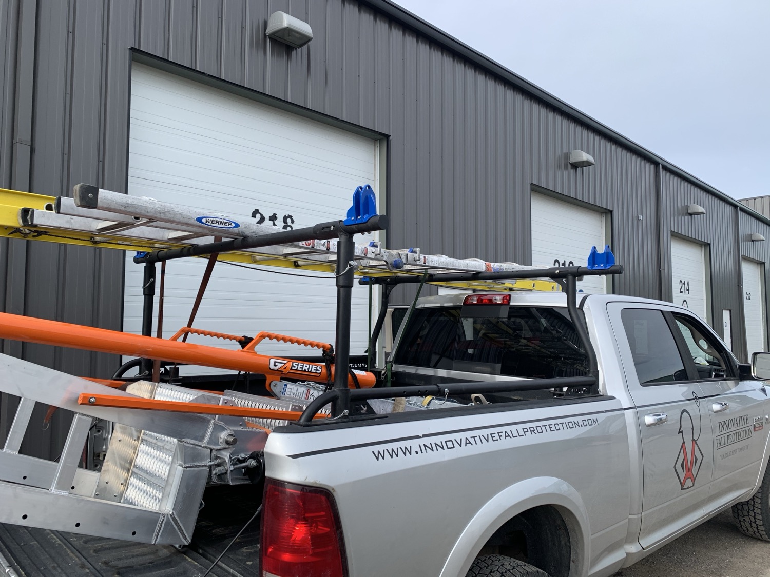 Fall-protection crew truck
