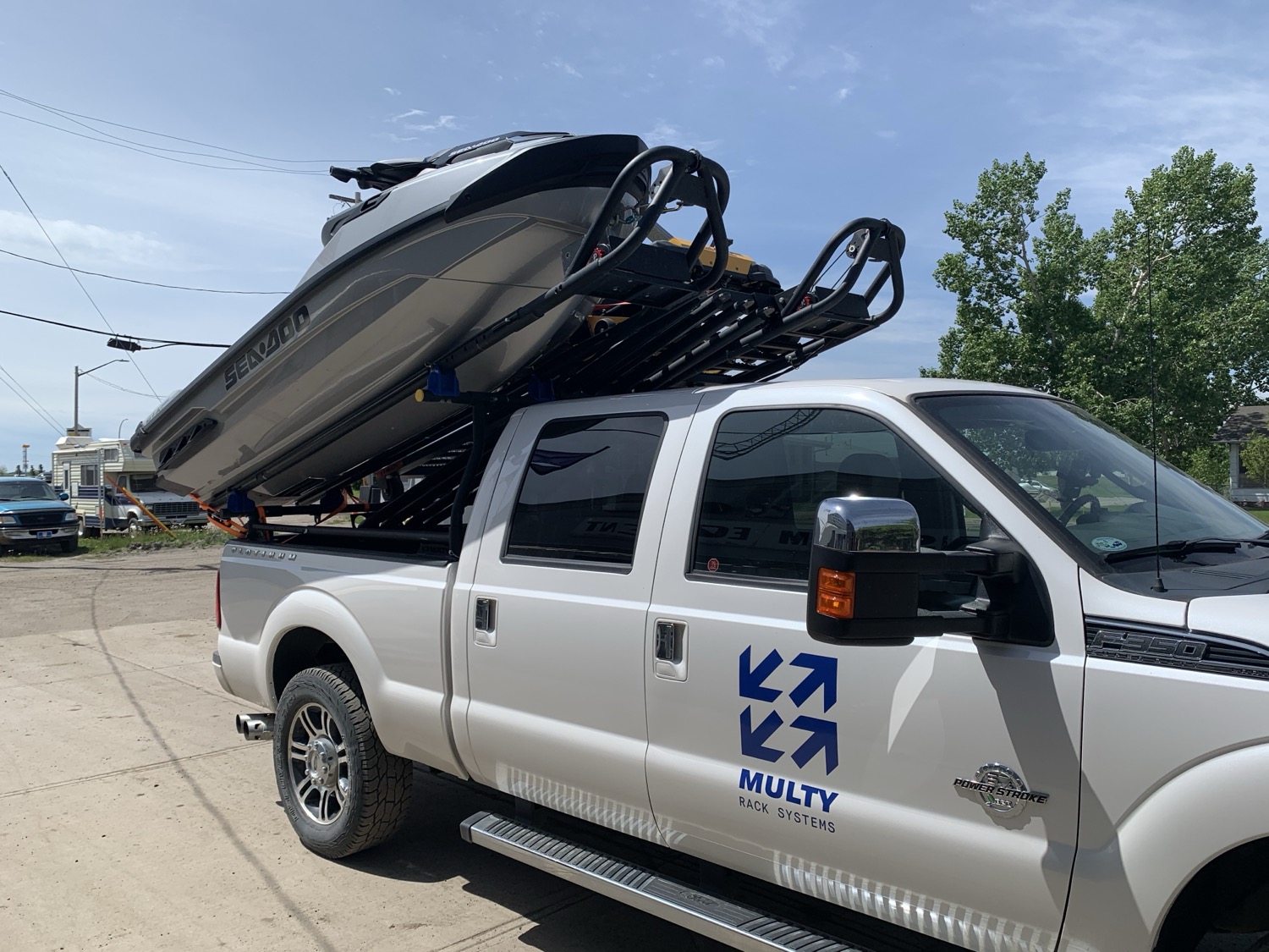 Sea-Doo jet boat, carried inverted
