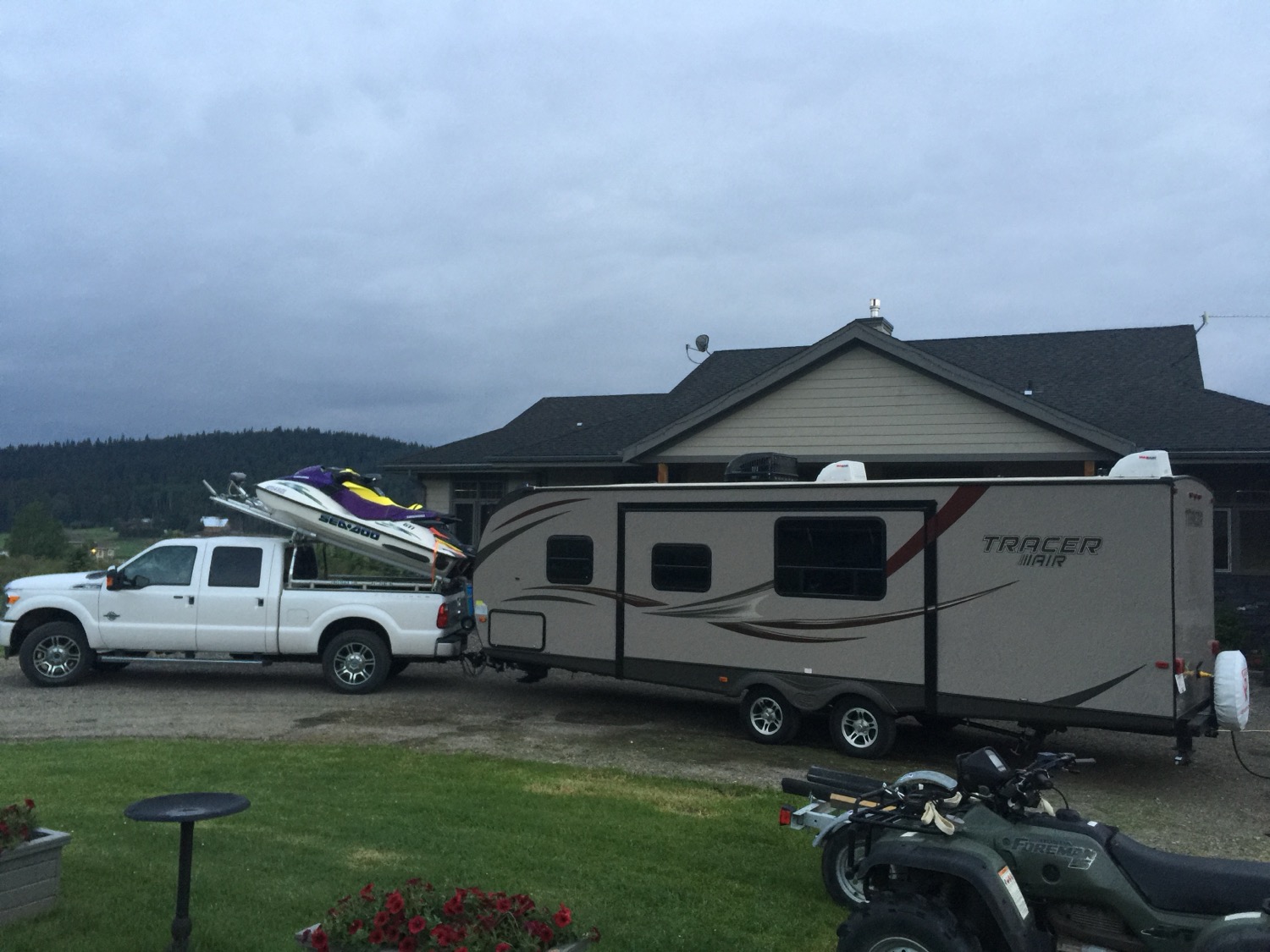 Camp setup, nothing left home