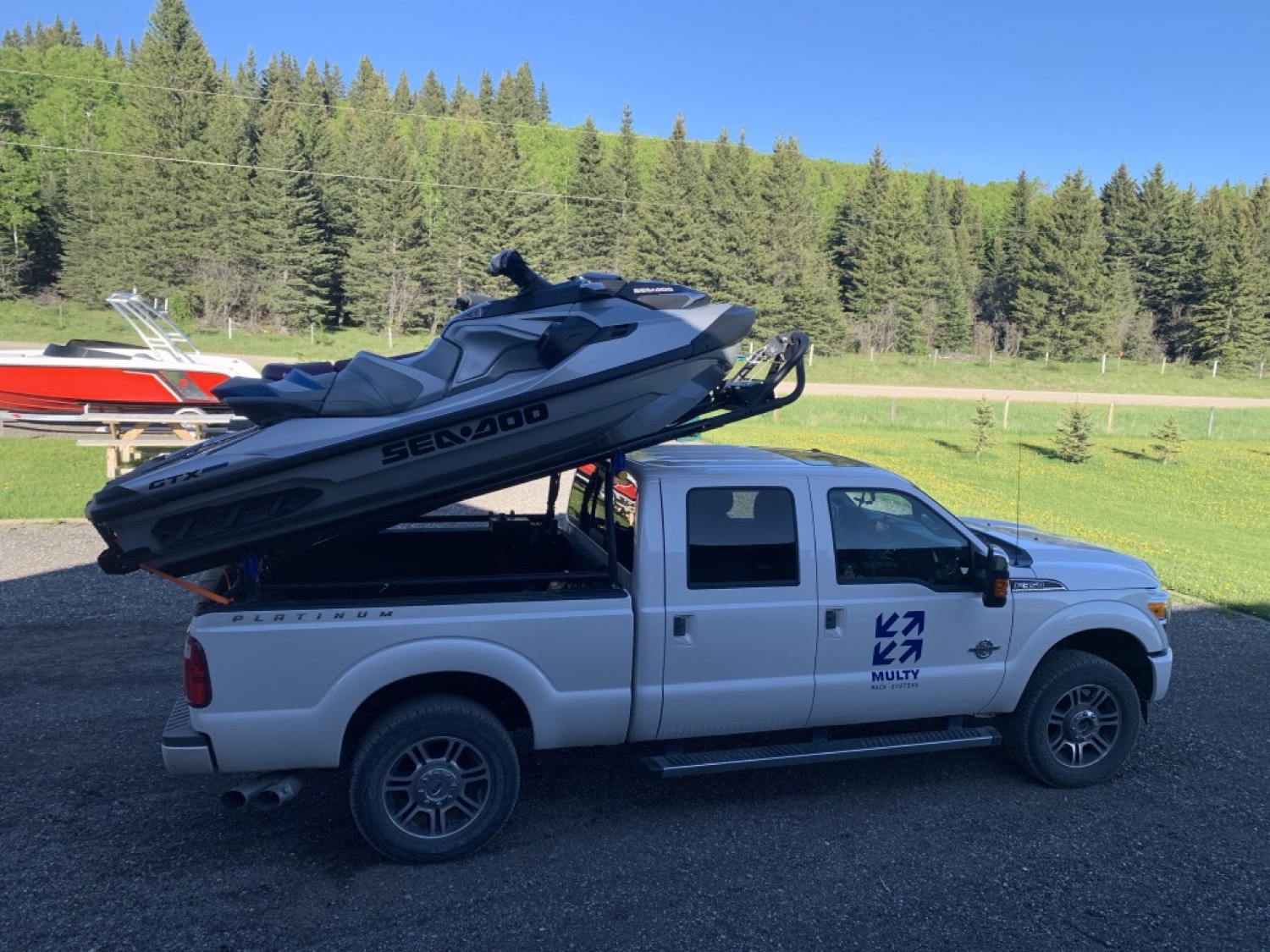 Sea-Doo coming up the rails