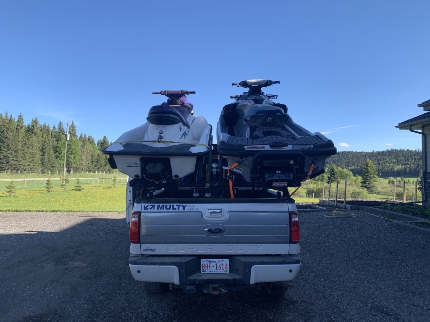 Two PWC, straight on
